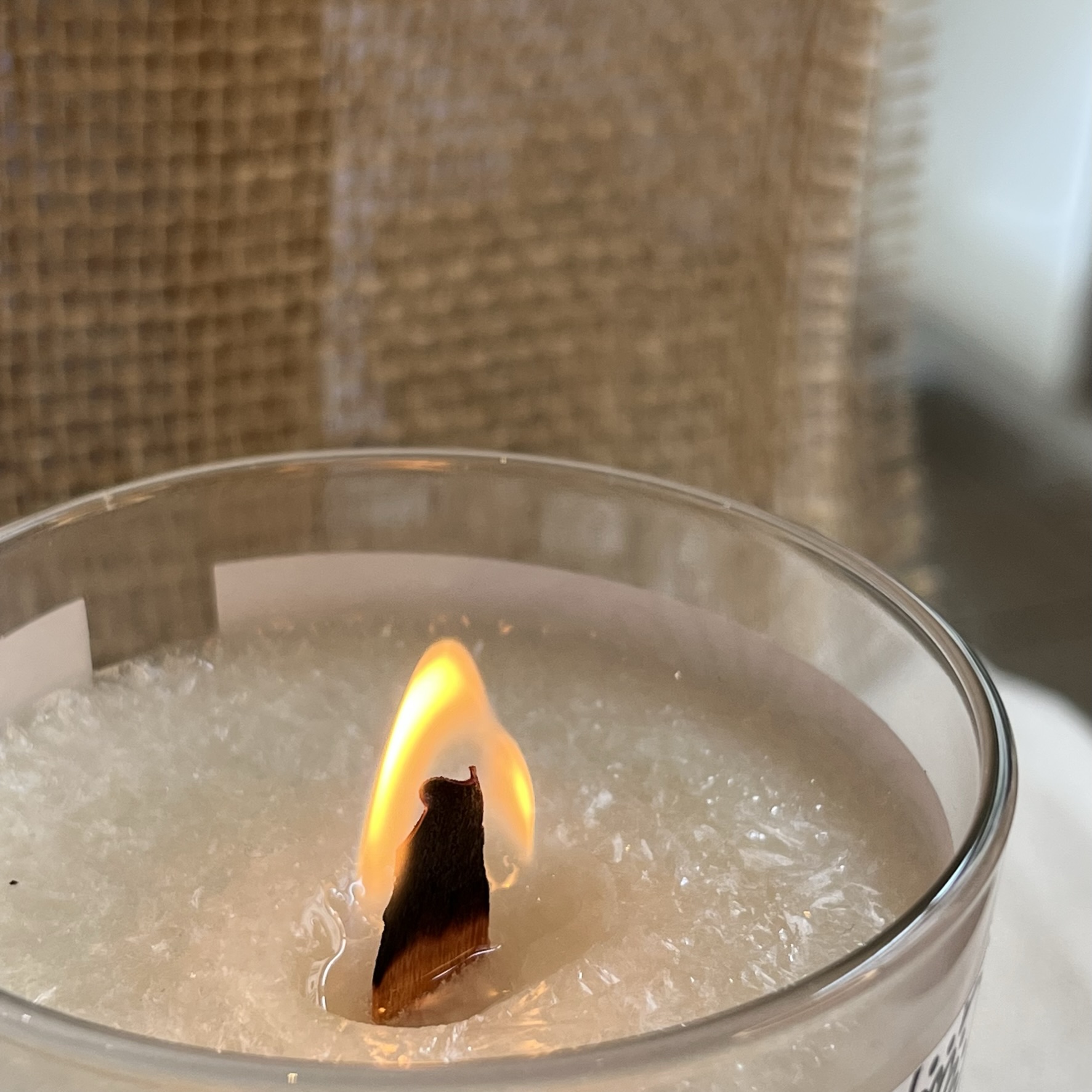 Bougie mèche de bois - Ambre – Image 2