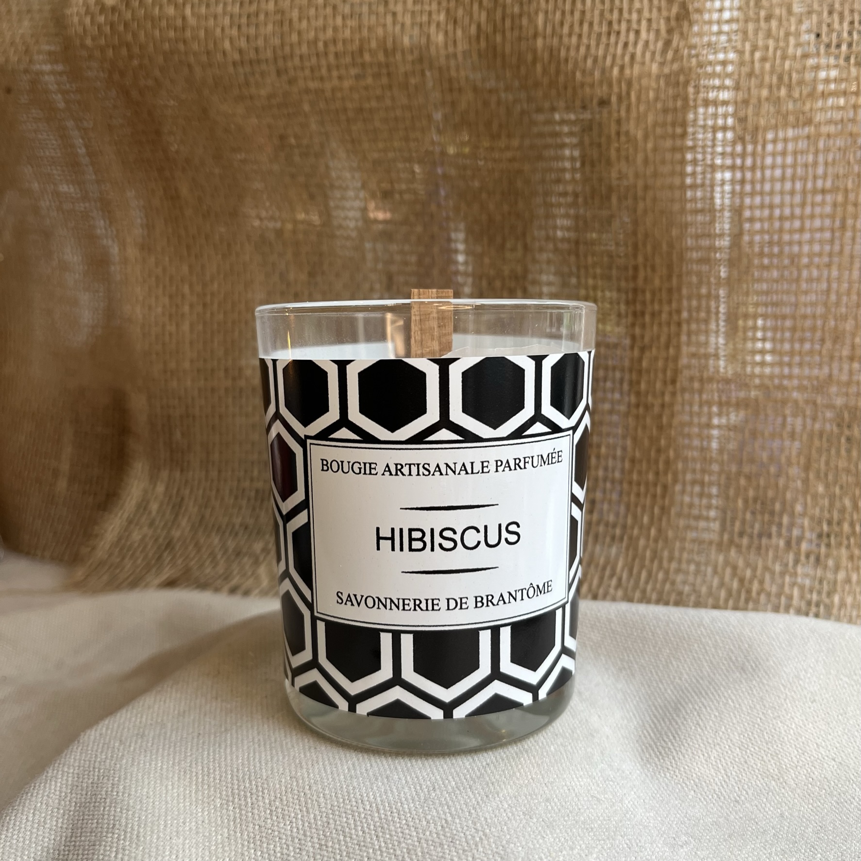 Bougie mèche de bois - Hibiscus