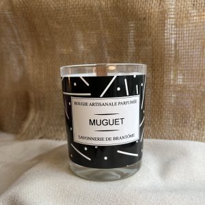 Bougie mèche de bois - Muguet