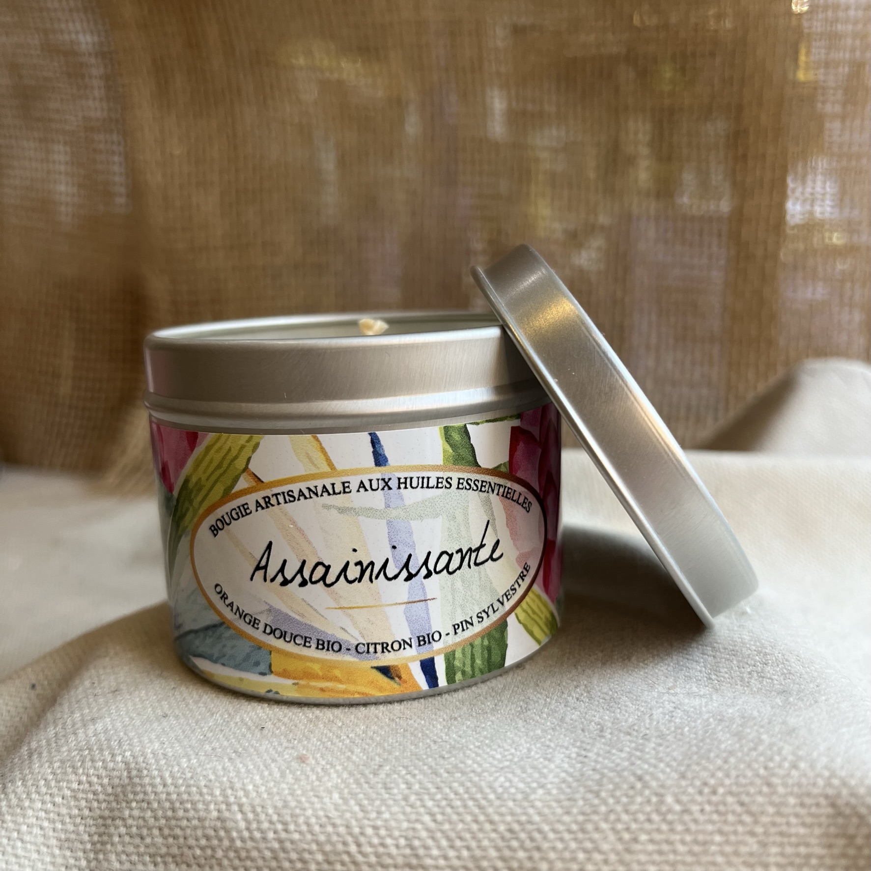 Bougie huiles essentielles - Assainissante